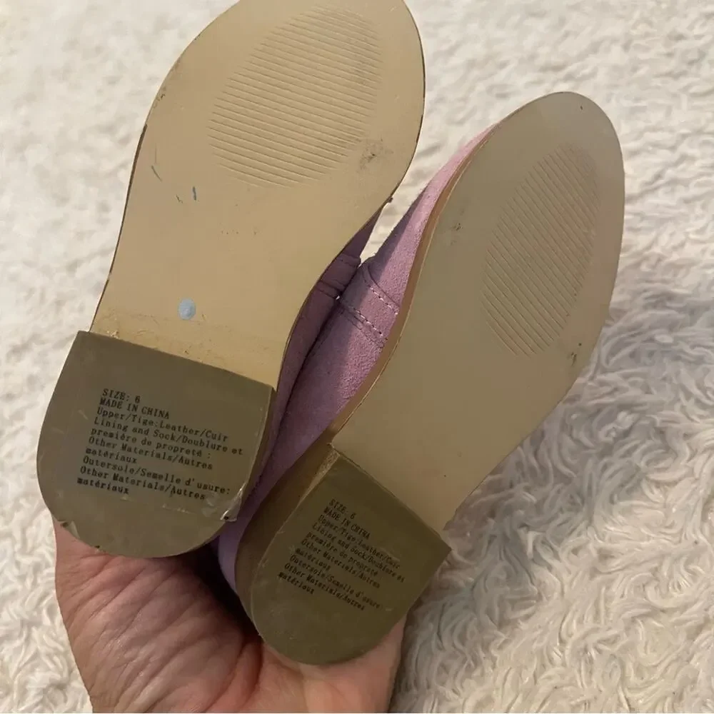 Janie and Jack Purple Suede Loafers